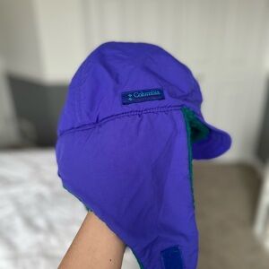 Columbia Purple and Green Winter Hat